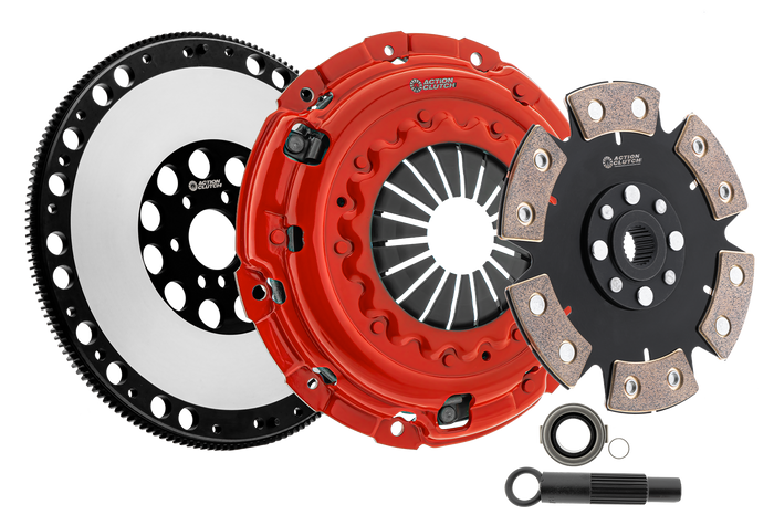 Action Clutch Stage 6 Clutch Kit (2MD) for Honda Civic SI 2002-2005 2.0L (K20A3) Includes Lightened Flywheel available at Damond Motorsports