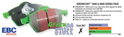 EBC-EBC 04-08 Acura TL 3.2 (Manual)(Brembo) Greenstuff Front Brake Pads- at Damond Motorsports