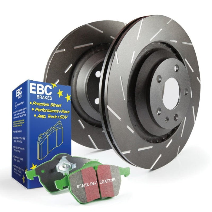 EBC-EBC S2 Kits Greenstuff Pads and USR Rotors- at Damond Motorsports