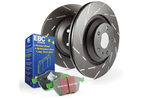 EBC-EBC S2 Kits Greenstuff Pads and USR Rotors REAR- at Damond Motorsports