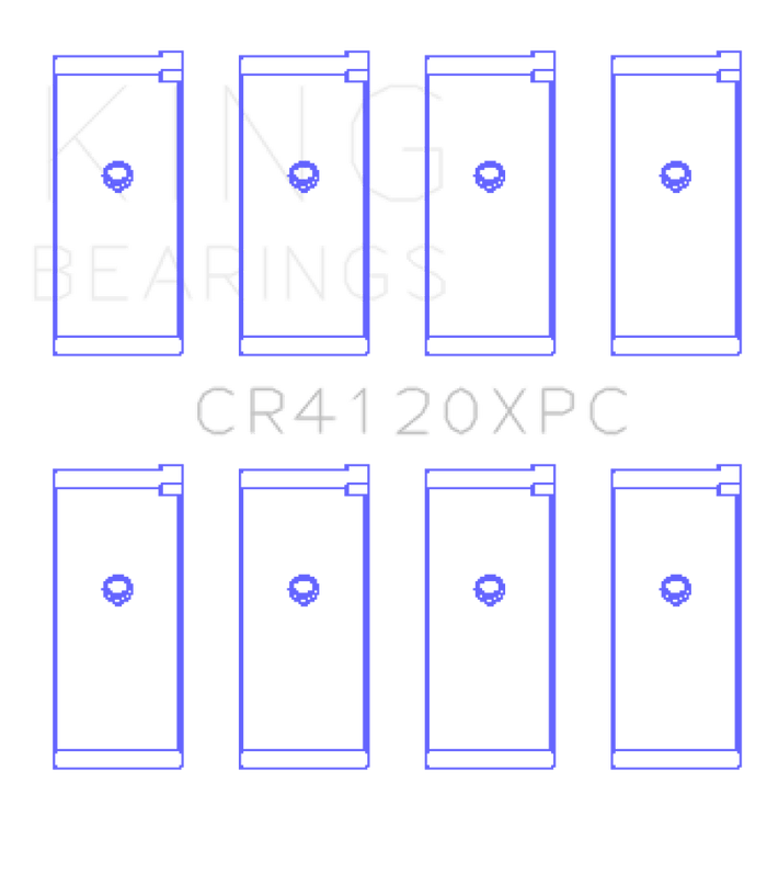King Engine Bearings-King 1992+ Mitsubishi 4G63/4G64 EVO I-IV (Size STDX) Connecting Rod Bearing Set- at Damond Motorsports