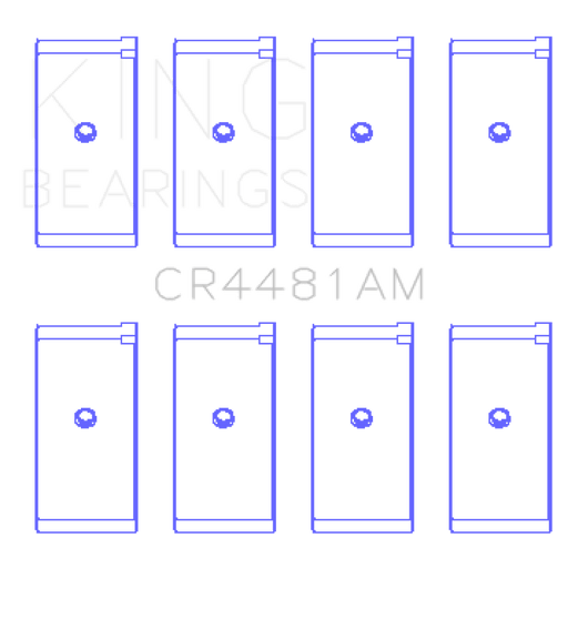 King Engine Bearings-King Mitsubishi 4G63/4G64 6 Bolt 1st Gen DSM (Size 0.50mm) Rod Bearing Set- at Damond Motorsports