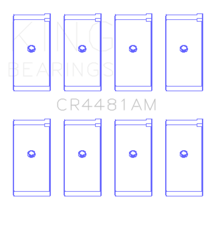 King Engine Bearings-King Mitsubishi 4G63/4G64 6 Bolt 1st Gen DSM (Size 0.50mm) Rod Bearing Set- at Damond Motorsports