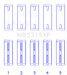 King Engine Bearings-King Mitsubishi 4G63/4G64 7 Bolt EVO V-IX (Size STD) Performance Main Bearing Set- at Damond Motorsports