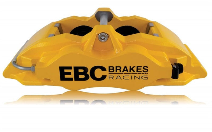 EBC Racing 05-11 Ford Focus ST (Mk2) Front Right Apollo-4 Yellow Caliper available at Damond Motorsports