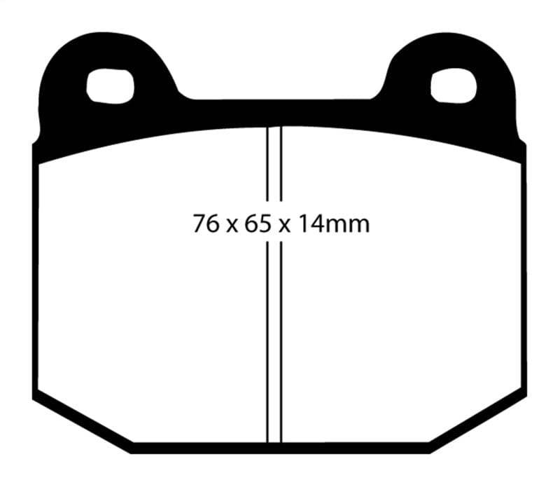 EBC-EBC 99-03 Mitsubishi Lancer Evolution 2.0 Turbo Yellowstuff Rear Brake Pads- at Damond Motorsports