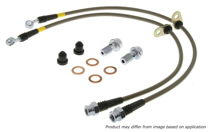 Stoptech-StopTech 07-09 Mazdaspeed3 / 04-07 Mazda 3 Stainless Steel Front Brake Lines- at Damond Motorsports