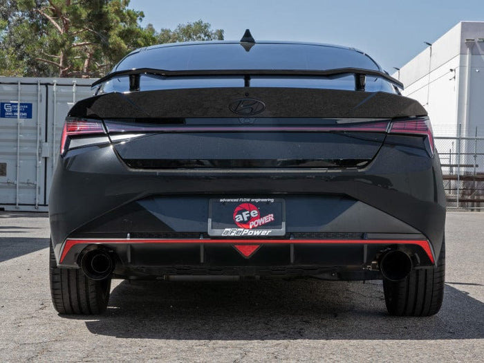 aFe Takeda Hyundai Elantra N 22-23 L4-2.0L (t) 3in 304 SS Cat-Back Exhaust w/ Black Tips available at Damond Motorsports