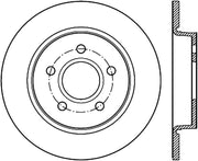 Stoptech-StopTech 13 Ford Focus ST Slotted Right Rear Rotor- at Damond Motorsports