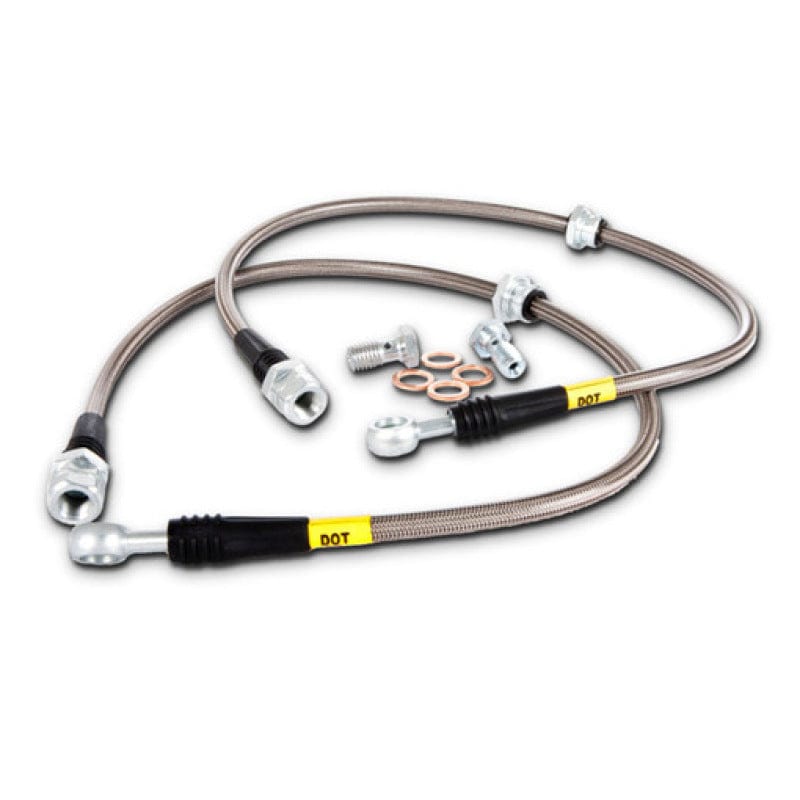 Stoptech-StopTech 07-09 Mazdaspeed3 / 04-07 Mazda 3 Stainless Steel Rear Brake Lines- at Damond Motorsports
