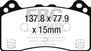 EBC-EBC 2016-2017 Ford Focus RS Front Greenstuff Brake Pads- at Damond Motorsports