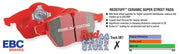 EBC-EBC 13-15 Acura ILX 1.5 Hybrid Redstuff Front Brake Pads- at Damond Motorsports