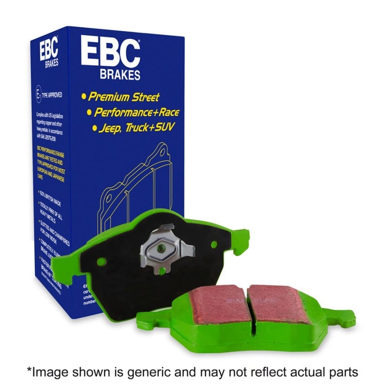 EBC-EBC 17-21 Honda Civic Hatchback Greenstuff Rear Brake Pads- at Damond Motorsports