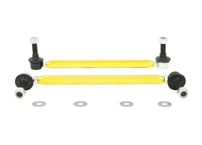 Whiteline 18-19 Kia Stinger Front Sway Bar Link Assembly Heavy Duty Adjustable Steel Ball available at Damond Motorsports