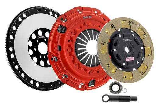 Action Clutch Stage 2 Clutch Kit (1KS) for Honda Civic SI 2002-2005 2.0L (K20A3) Includes Lightened Flywheel available at Damond Motorsports